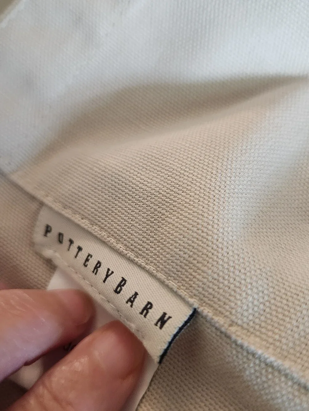 100% Cotton Pottery Barn Tab Curtains, 2 Panels, 82 length by 44 width. Read des
